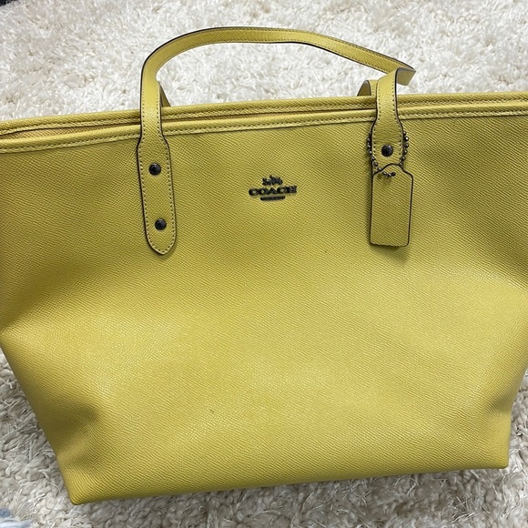 Coach Handbags - Coach Yellow Tote